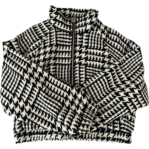 Forever 21 Houndstooth Printed Tweed Jacket - Picture 1 of 12